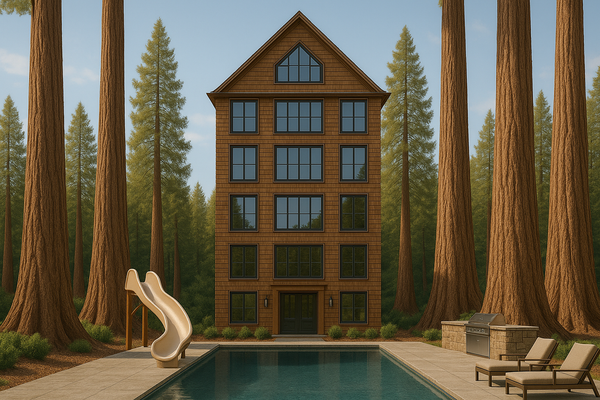 Approved: Fairfax Apartment Complex to be Redeveloped as Single Family Home with Anti-Racist Reflecting Pool